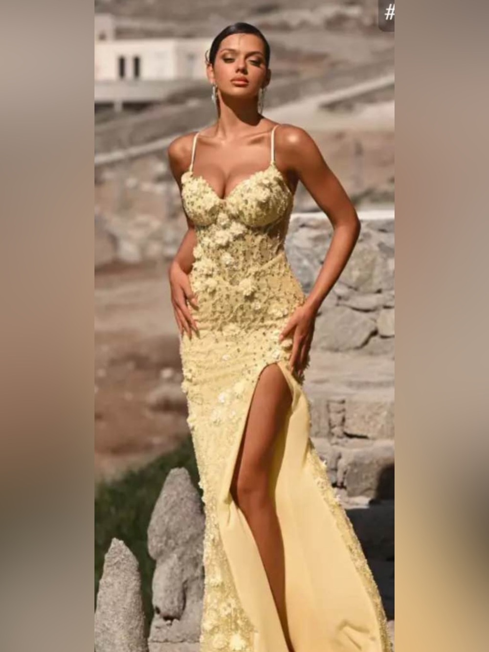 Portia and scarlett yellow gown